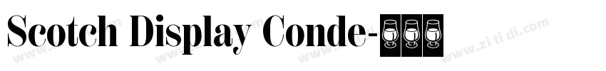 Scotch Display Conde字体转换